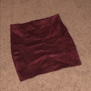 Size small suede mini skirt